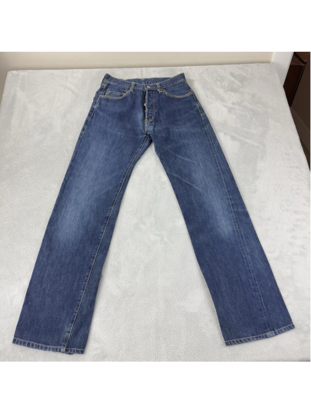 Studio D'Artisan Men's Sz 29 W X 32 L Red Selvedge Button Fly Jeans Made Japan